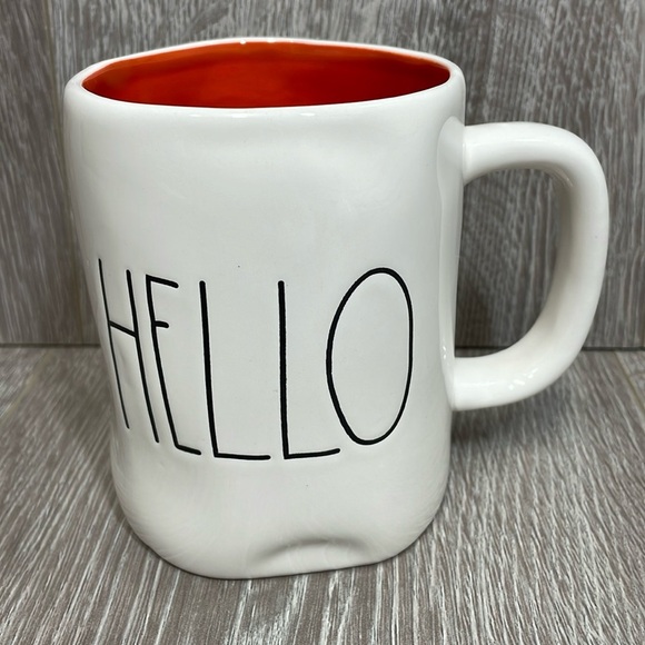 NWOT Rae Dunn “HELLO” Ceramic Coffee Tea Mug - Picture 1 of 6